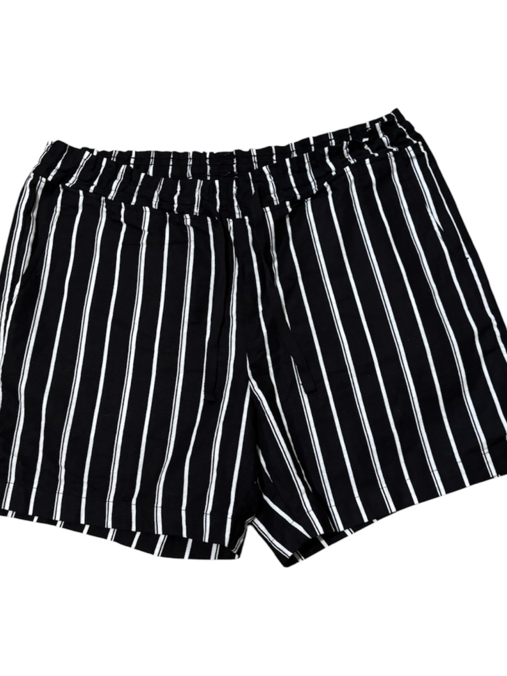🔵🔵JACHS Girlfriend Black and White Vertical Stripe Women's Shorts